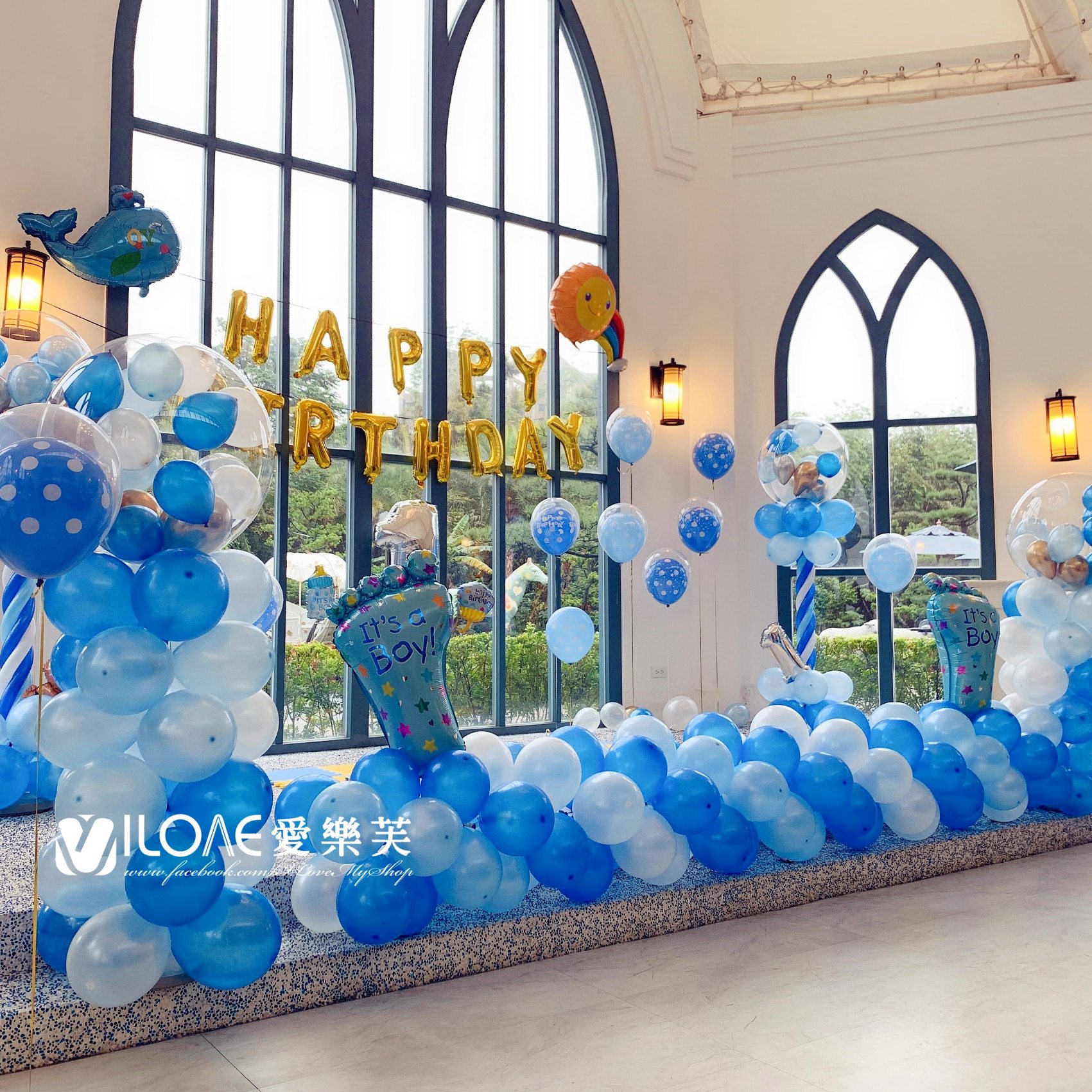 C27 兒童生日佈置<br><span style="font-size: 20px;">(海洋泡泡)</span>:圖片 2