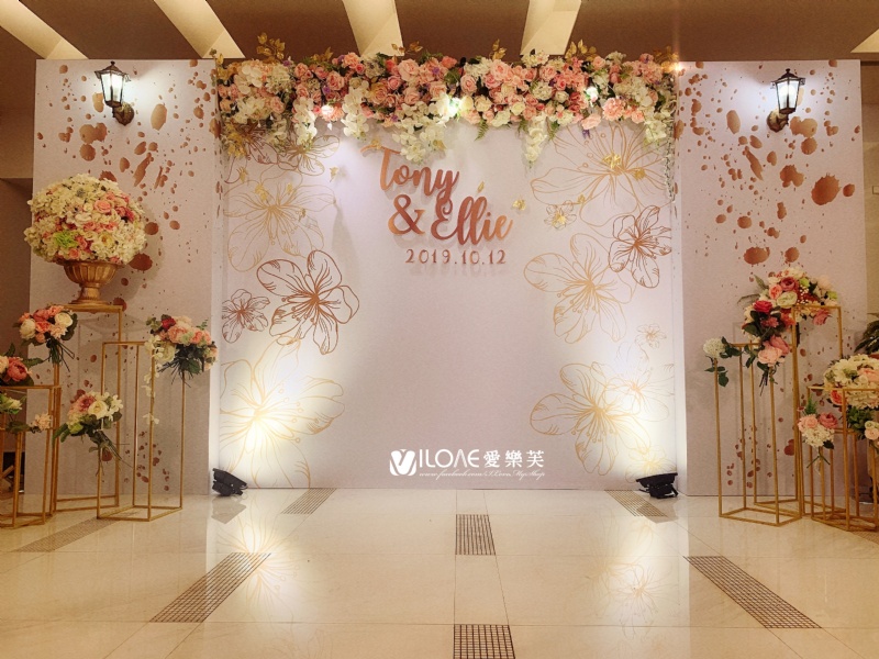 B30 婚禮佈置<br><span style="font-size: 20px;">(白金花紋4)</span>