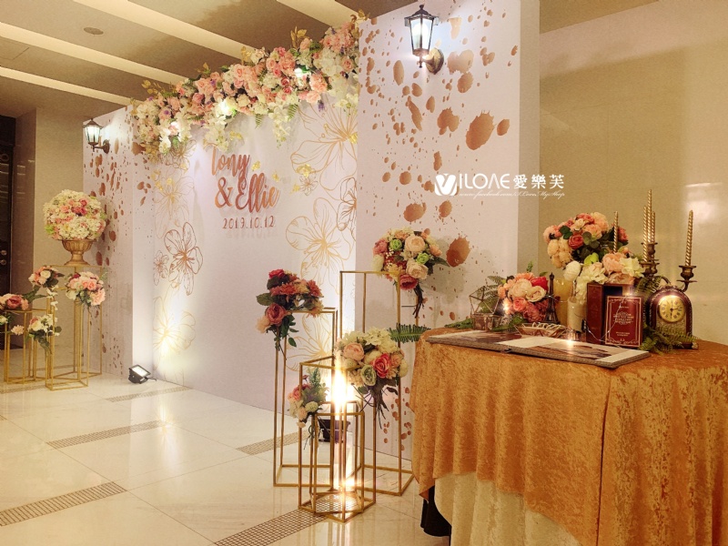 B30 婚禮佈置<br><span style="font-size: 20px;">(白金花紋4)</span>:圖片 2