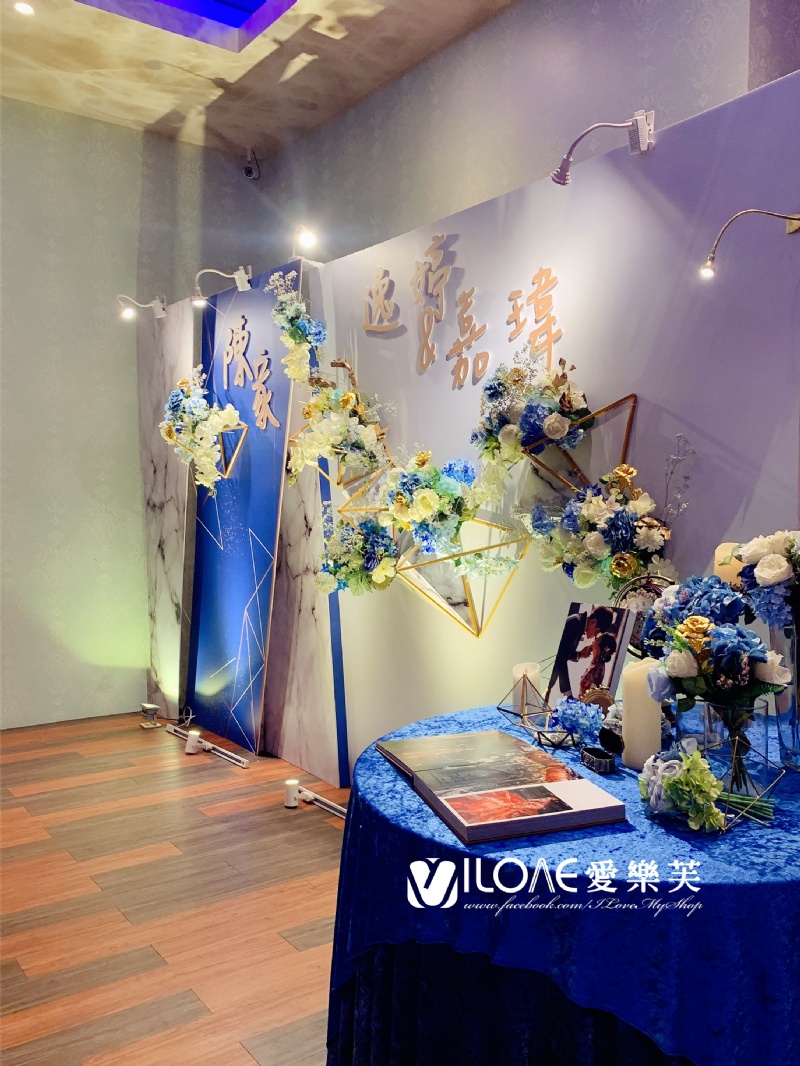 B45 婚禮佈置<br><span style="font-size: 20px;">(藍鑽齊綻)</span>:圖片 5