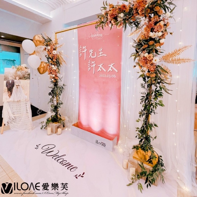 婚禮佈置<br><span style="font-size: 20px;">(客製化地貼)</span>:圖片 3