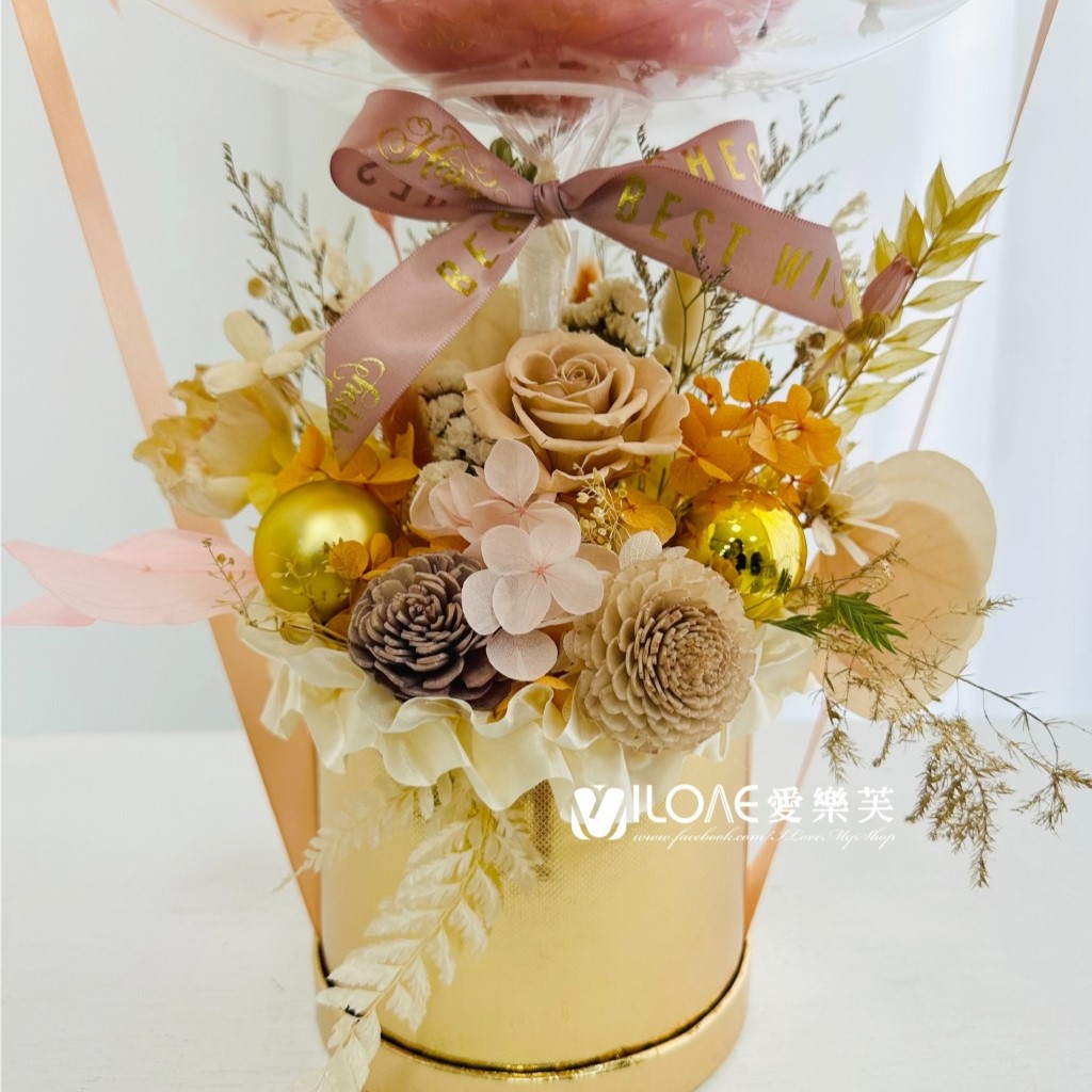 水晶永生花禮<br><span style="font-size: 20px;">(奶茶鉑金款3)</span>:圖片 4