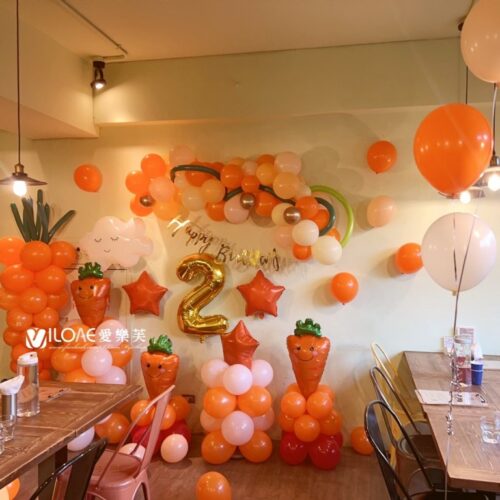 C13 兒童生日佈置<br><span style="font-size: 20px;">(甜夢蘿蔔)</span>