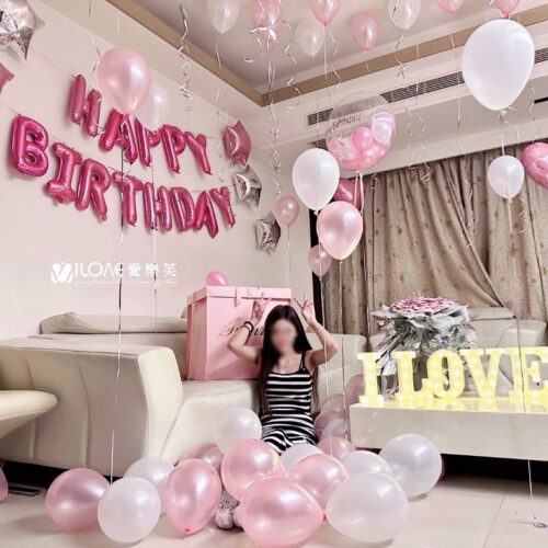 A12生日佈置<br><span style="font-size: 20px;">(粉紅少女)</span>