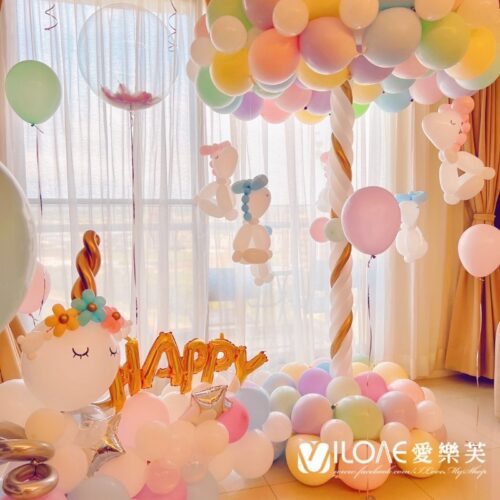 生日-氣球佈置專案74-2 A63生日佈置<br><span style="font-size: 20px;">(歡樂時光)</span>