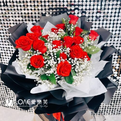 product_43000188_o_1 18朵紅玫瑰花束