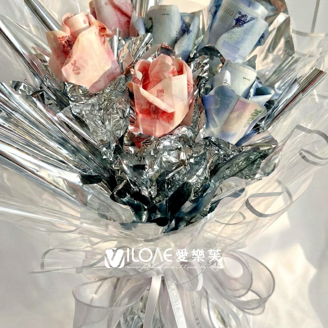 冰晶花束<br><span style="font-size: 18px;">A08 鬱金香花<br>(不含18張現金)</span>:圖片 2