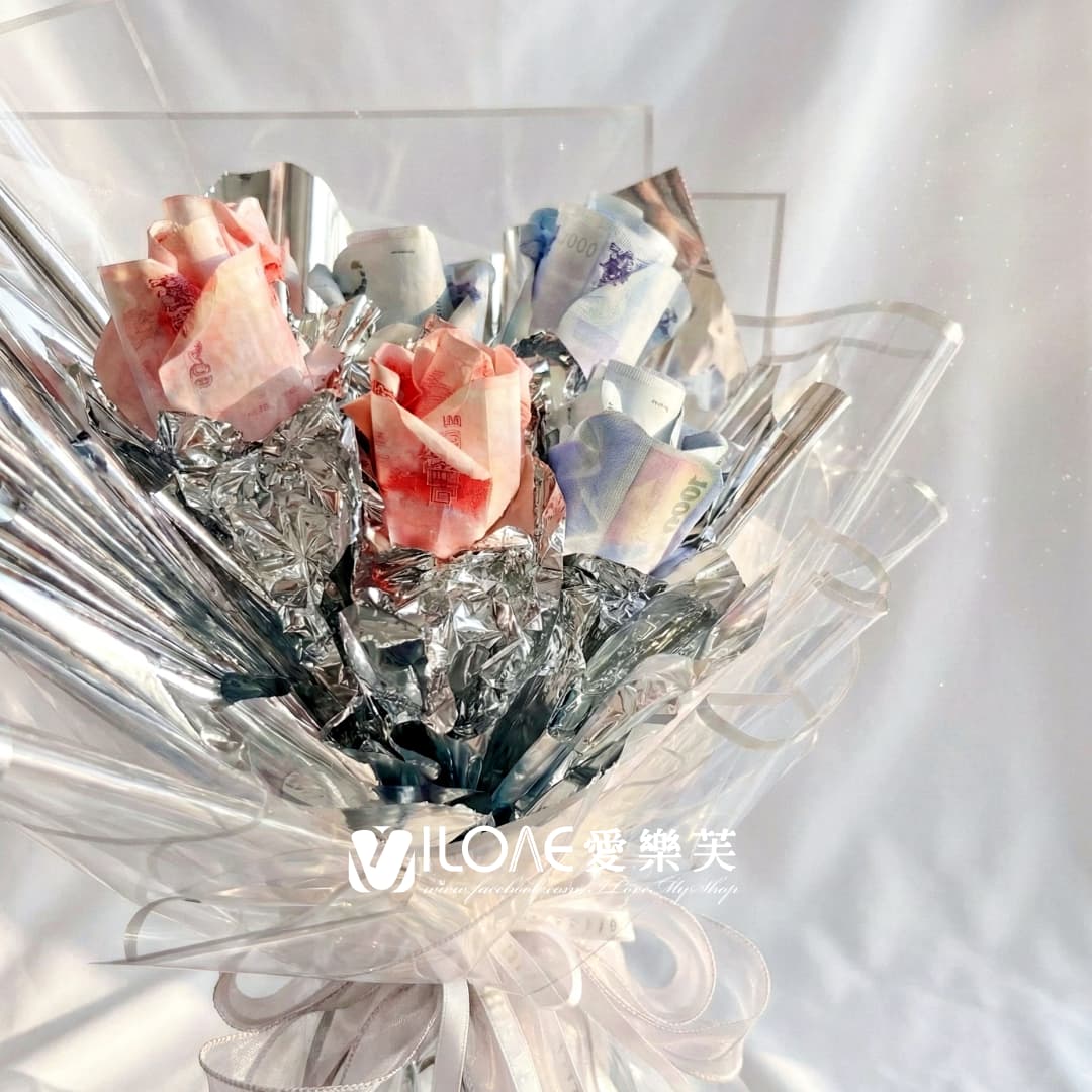 冰晶花束<br><span style="font-size: 18px;">A08 鬱金香花<br>(不含18張現金)</span>:圖片 3