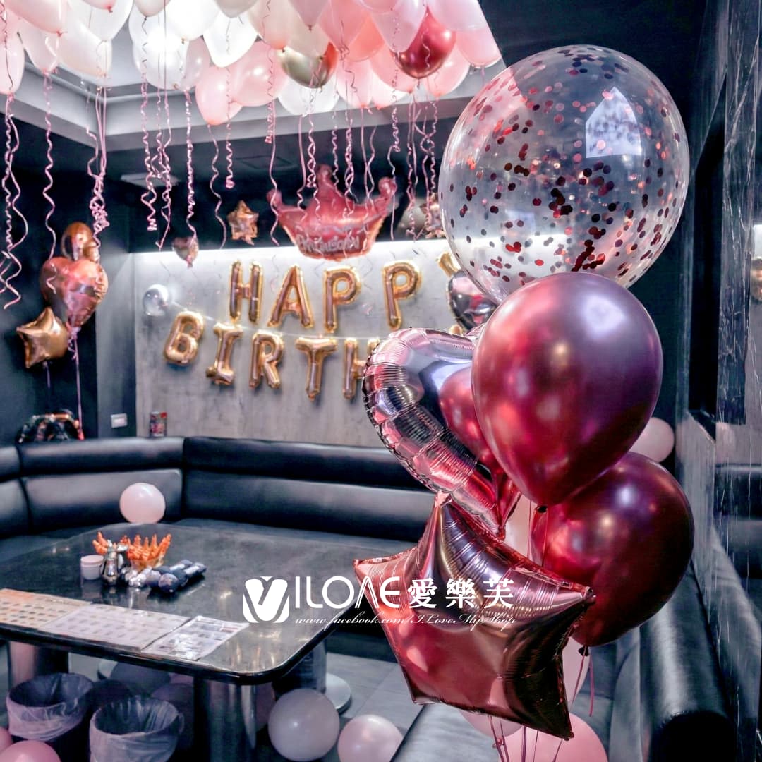 A21生日佈置<br><span style="font-size: 20px;">(玫紅加冕)</span>:圖片 2