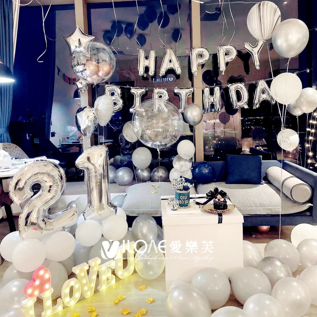 A23生日佈置<br><span style="font-size: 20px;">(銀灰綺夢)</span>:圖片 3