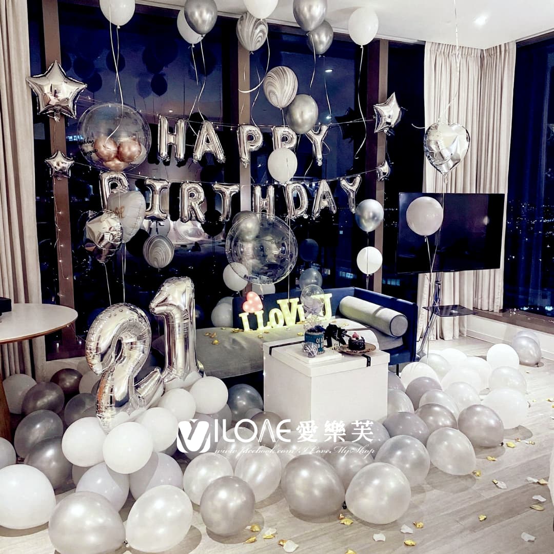 A23生日佈置<br><span style="font-size: 20px;">(銀灰綺夢)</span>:圖片 2