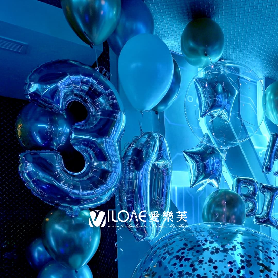 A60生日佈置<br><span style="font-size: 20px;">(電幻藍域)</span>:圖片 2