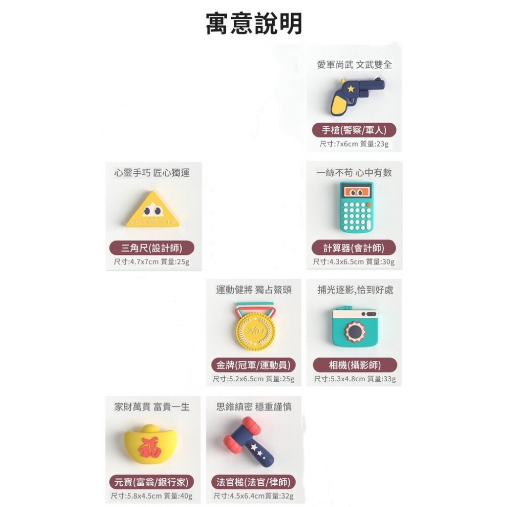 B03抓周道具單品<br><span style="font-size: 20px;">(馬卡龍Q版組)</span>:圖片 4