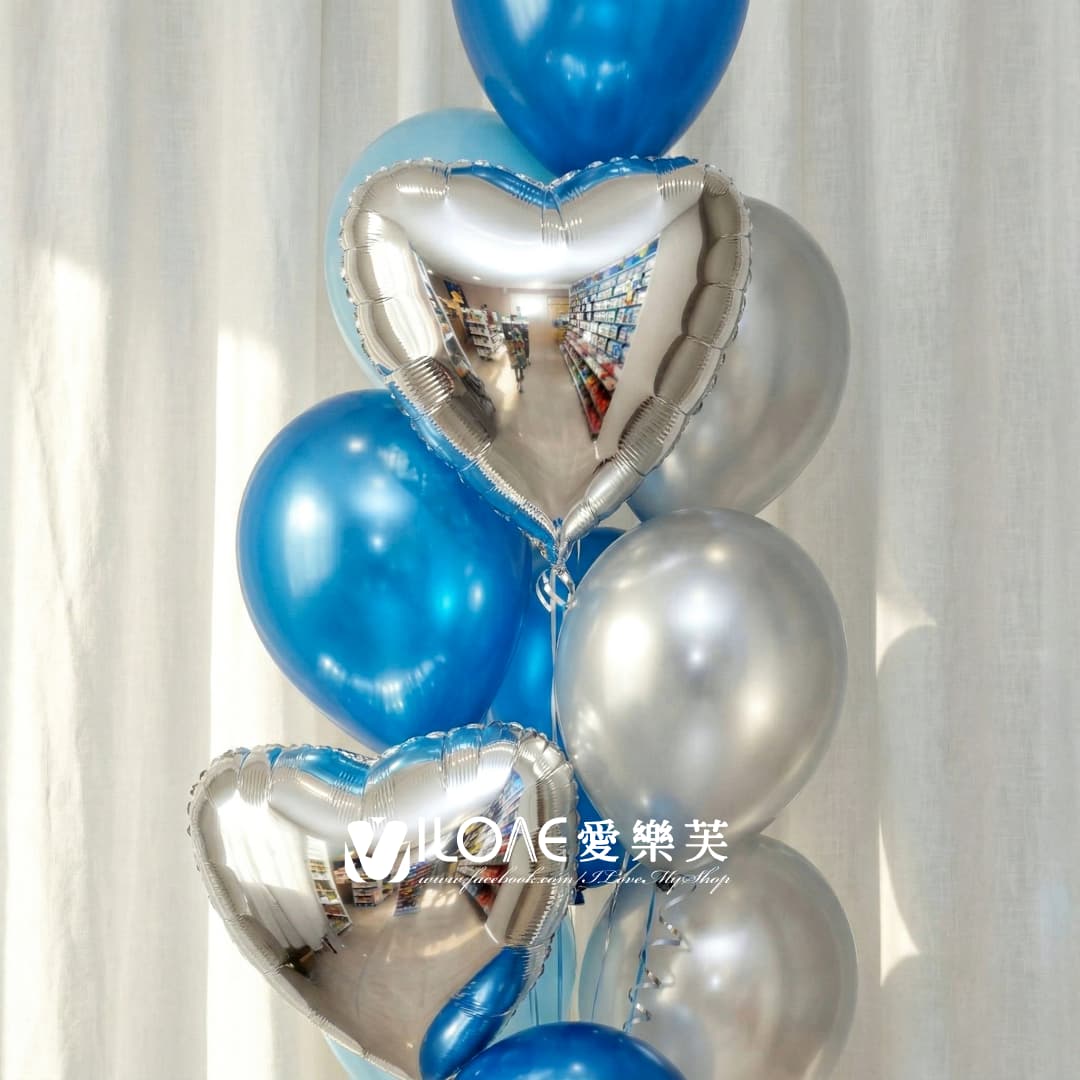 空飄氣球組合<br><span style="font-size: 20px;">(藍曜銀羽)</span>:圖片 3