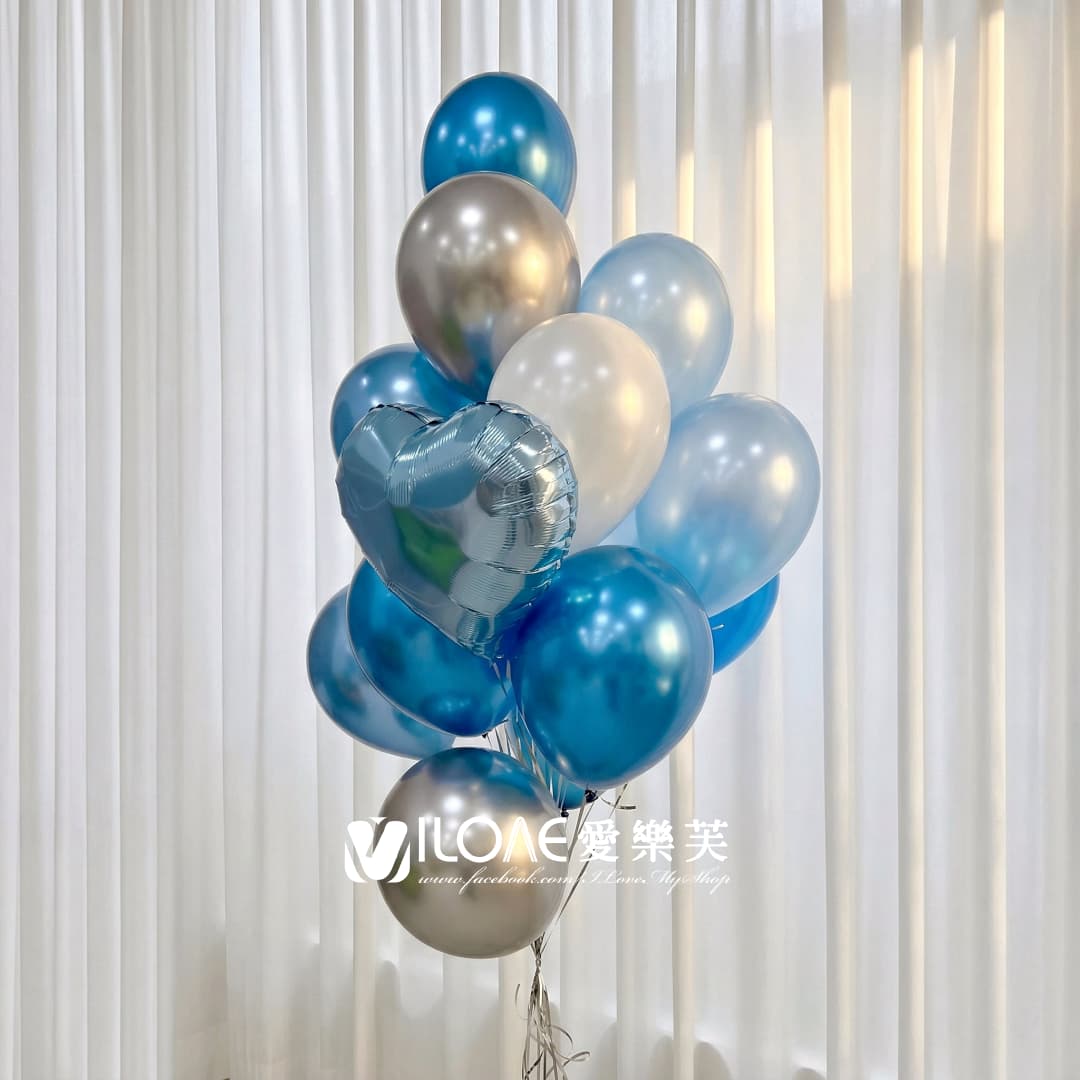 空飄氣球組合<br><span style="font-size: 20px;">(藍沁銀曦)</span>