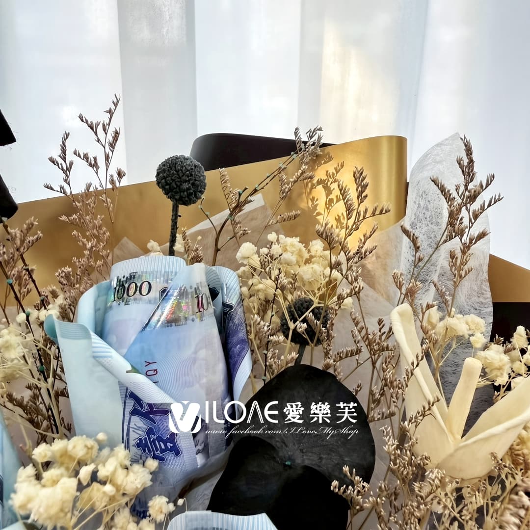 黑金啟航<br><span style="font-size: 18px;">畢業花束(不含9張現金)</span>:圖片 4