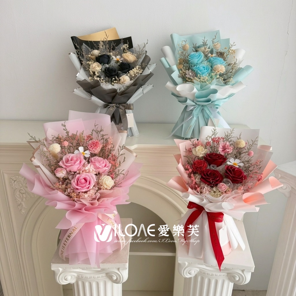 摯愛紅玫<br><span style="font-size: 18px;">(永生/乾燥花)</span>:圖片 3
