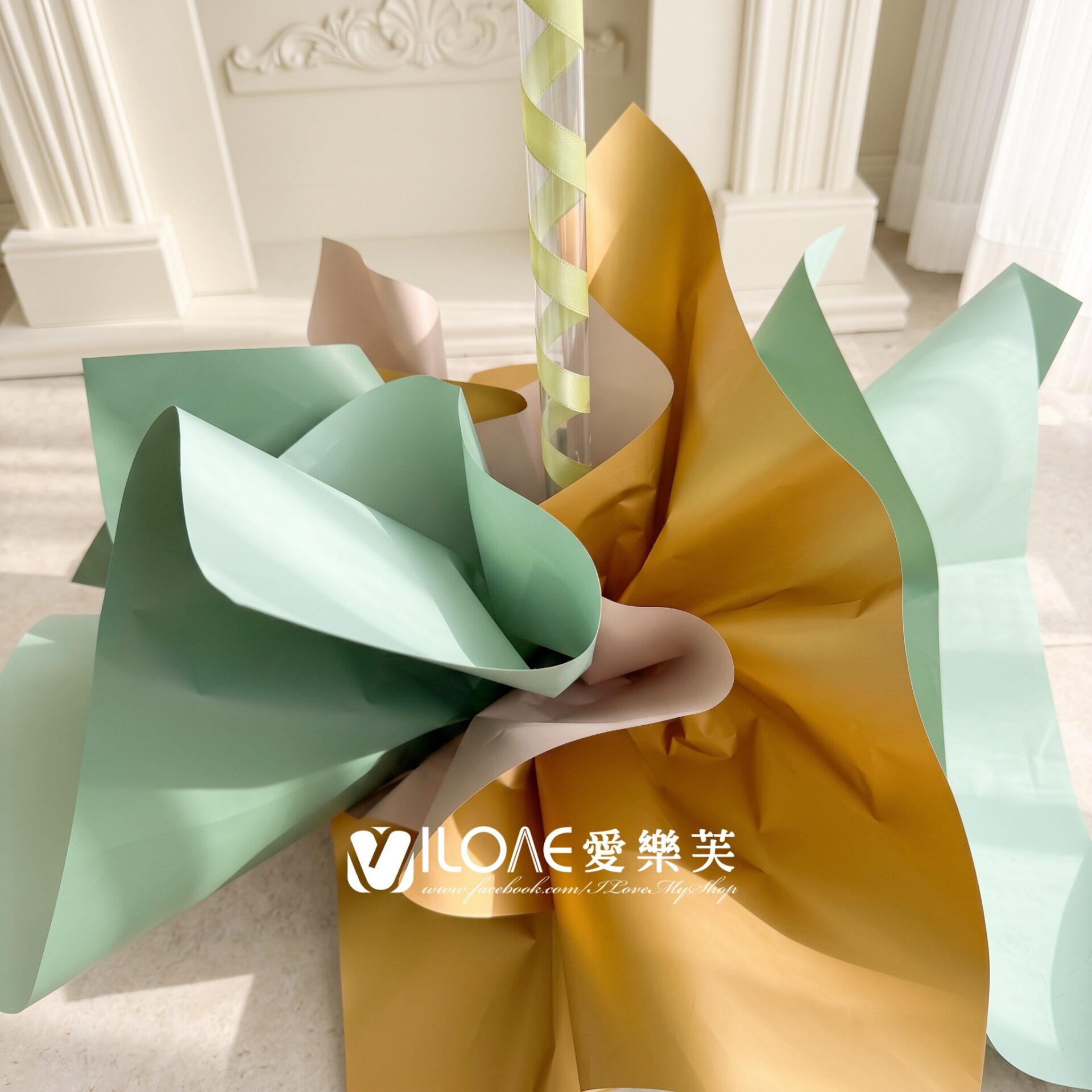 波波氣球柱<br><span style="font-size: 20px;">(24吋 橄欖漫舞1柱)</span>:圖片 4